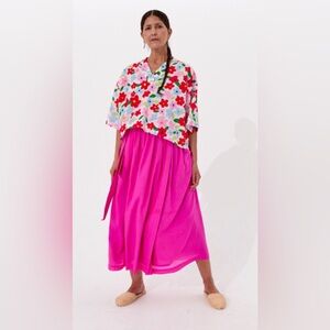 Mii Collection Vibrant Pink Maxi Skirt Size XL